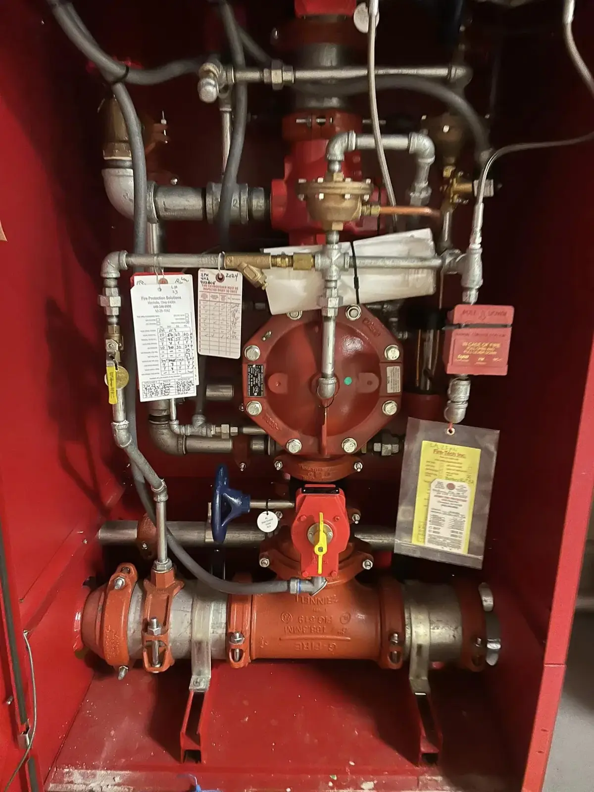 Backflow preventer and pressure-reducing valve assembly, Mentor, OH